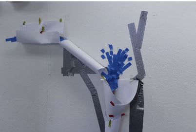 Part of an experimental animation I made about an imaginary system of pipes.